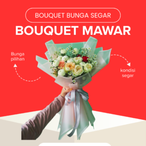 Handbouquet Mawar
